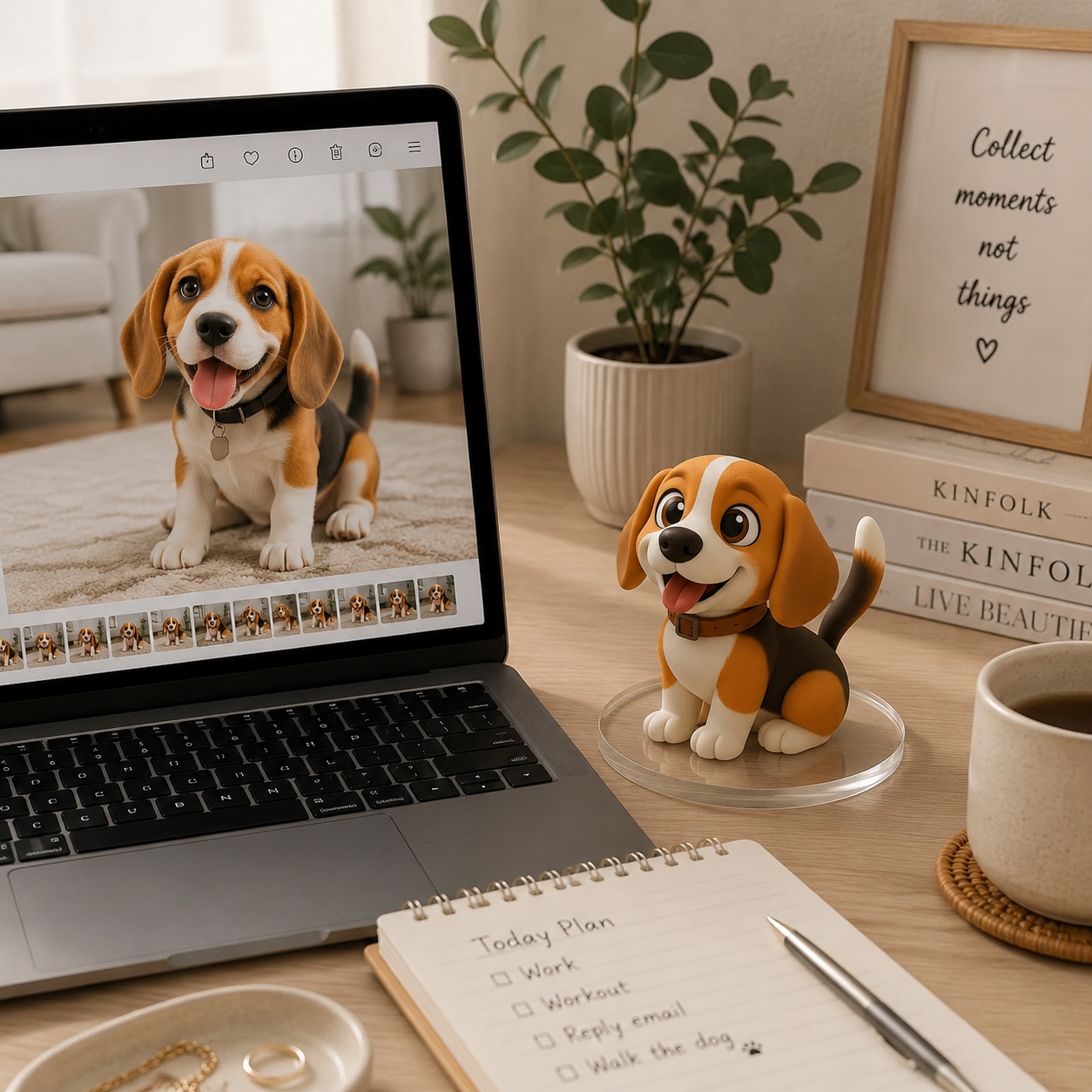 Figurine 3D Personnalisée à Partir D'une Photo Pour Bureau, Mini Figurine Personnalisée, Cadeau Pour Les Couples, Les Animaux De Compagnie - 