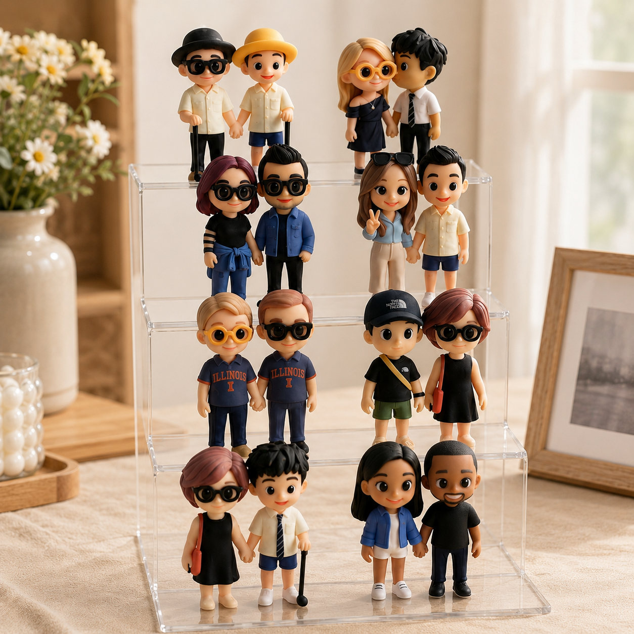 Figurine 3d Personnalisée À Partir De Votre Photo Jouet De Bureau Personnalisé Pour La Décoration De Bureau