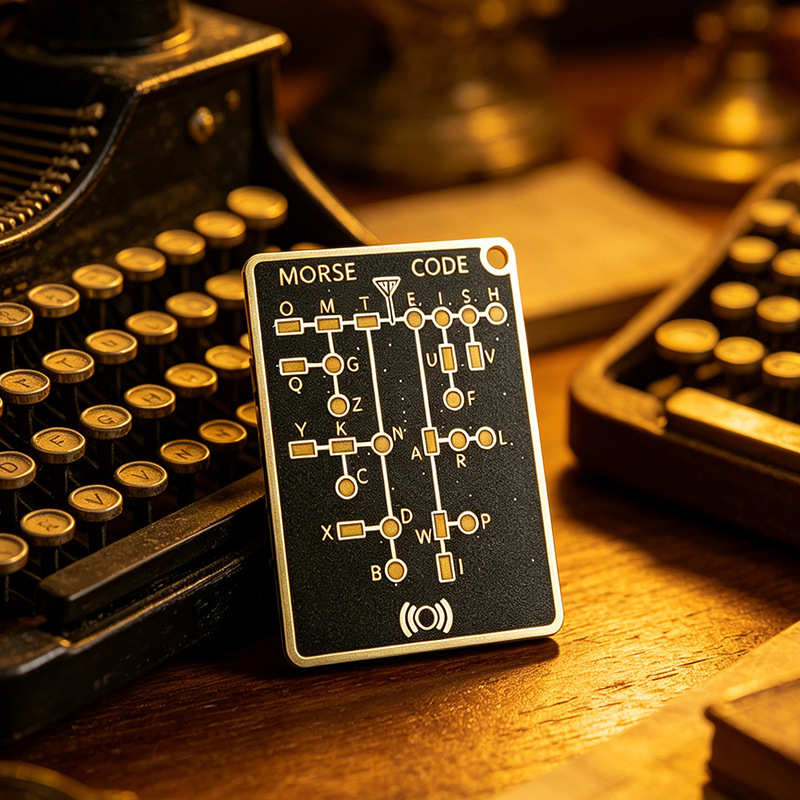 Carte D'apprentissage LED Du Code Morse, Outil De Message Secret Interactif, Cadeau