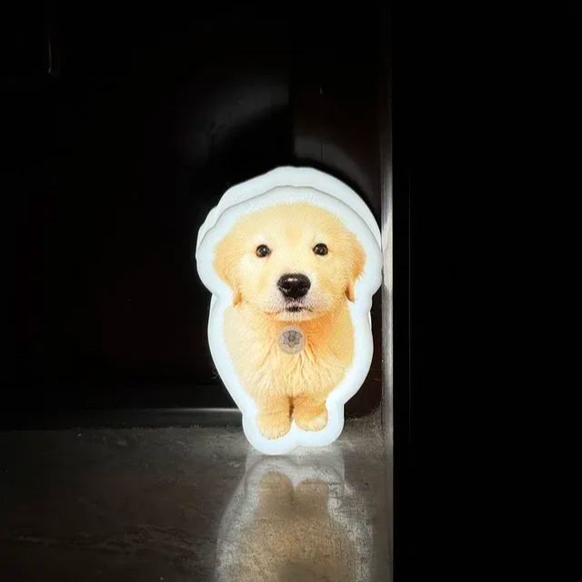 Lampe Murale Personnalisée Avec Capteur De Mouvement Pour Chat Et Chien, Veilleuse Avec Photo D'animal De Compagnie Personnalisée Pour Amoureux Des Animaux De Compagnie - 