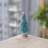 Sapin De Noël Bleu - Décoration De Bureau Miniature De Noël Et Kit De Bricolage Pour Figurine
