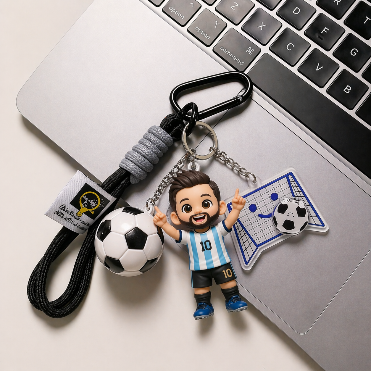 Porte-clés de Figue 3D personnalisé, Photo personnalisée, journée du jeu de la fièvre du Football, cadeau de Culture des fans pour les amateurs de Football