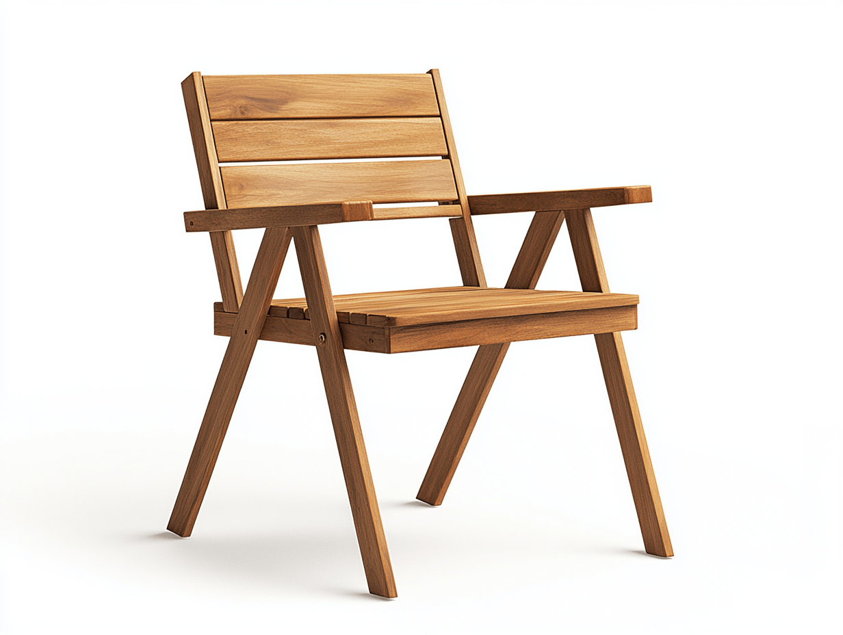 Krzesło ogrodowe z drewna eukaliptusowego – 56×58×85 cm – naturalny – z podłokietnikami