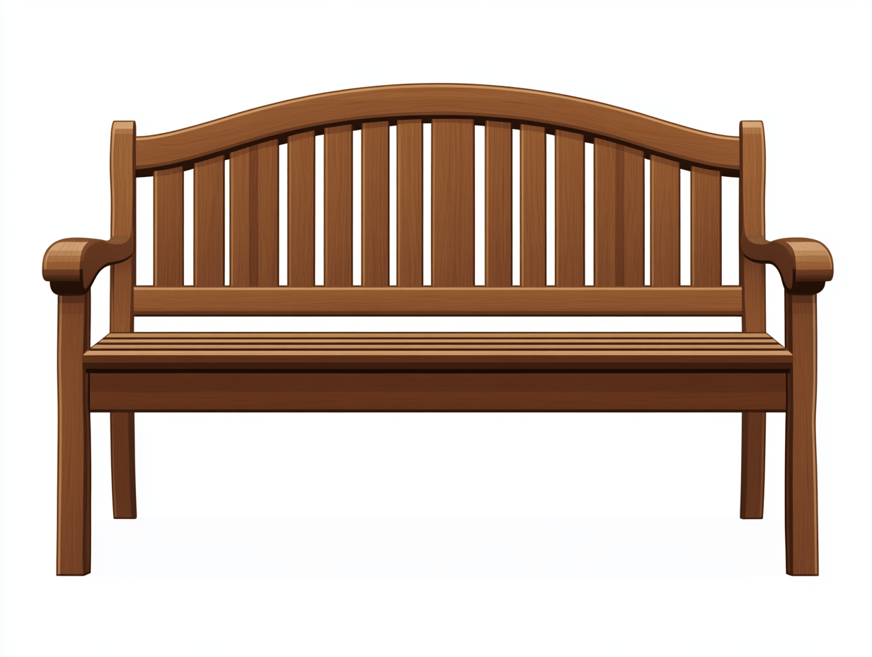 Ławka ogrodowa z drewna – 130×60×90 cm – kasztanowy brąz – z podłokietnikami