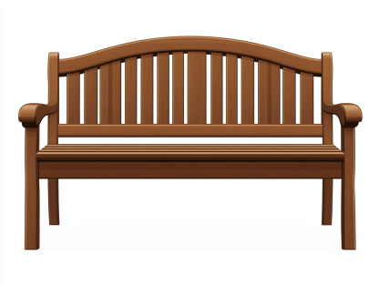 Ławka ogrodowa z drewna – 130×60×90 cm – kasztanowy brąz – z podłokietnikami