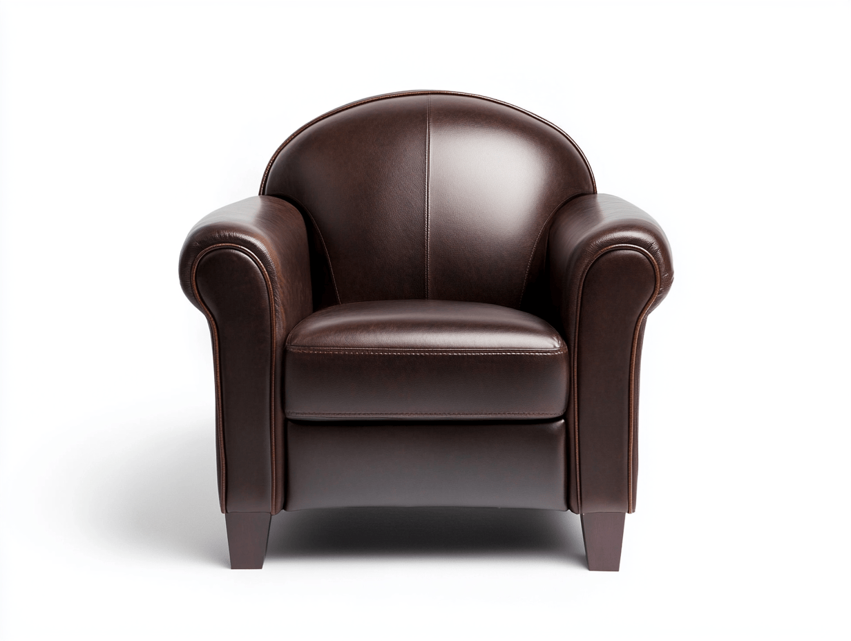 Fotel dziecięcy – skóra ekologiczna – 60×52×56 cm – ciemnobrązowy – klasyczny styl klubowy-Habitatvo