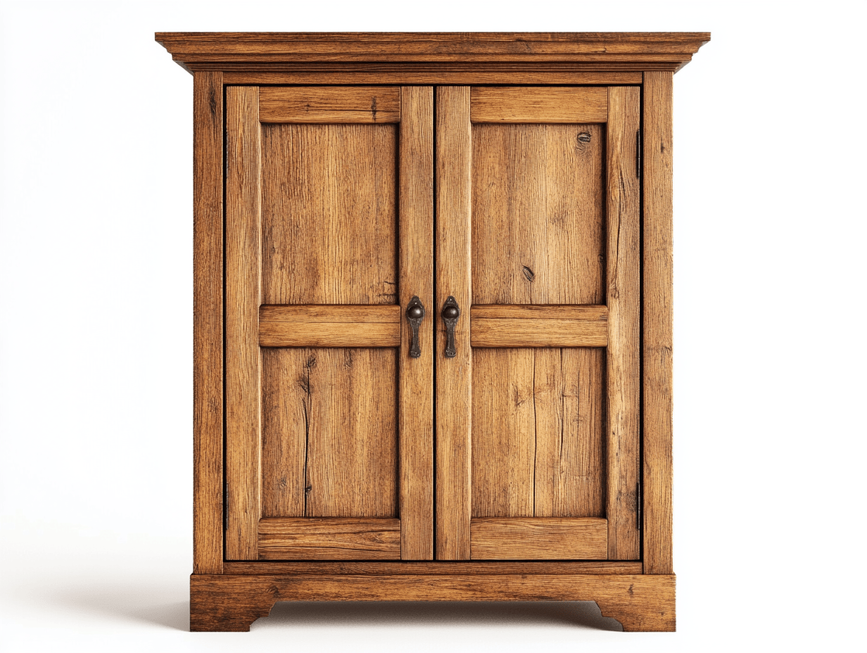 Szafa dwudrzwiowa – drewno sosnowe – 90×50×180 cm – wykończenie rustykalne – styl klasyczny-Habitatvo