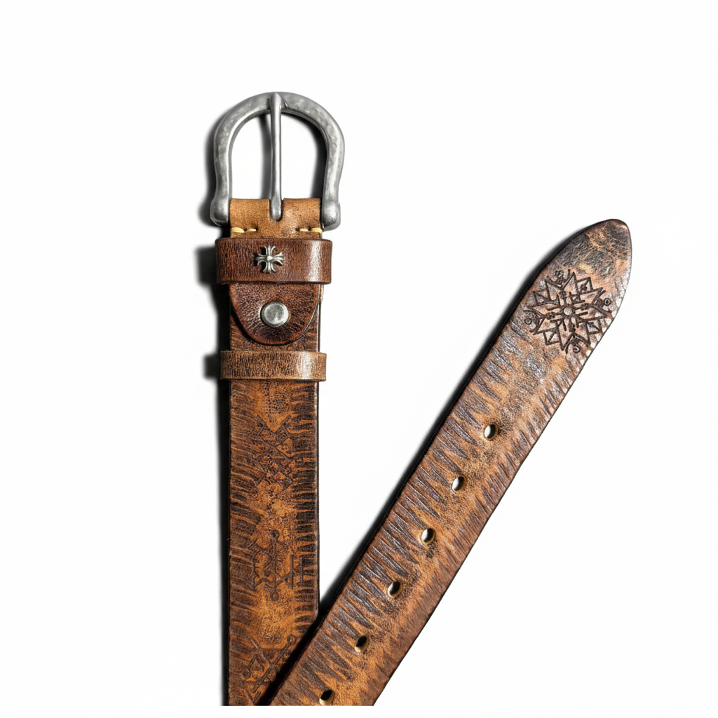 Heritage Edition Handcrafted Genuine Leather Belt Wide 3.8CM B75