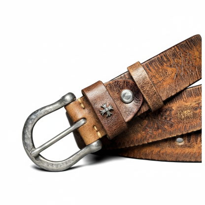 Heritage Edition Handcrafted Genuine Leather Belt Wide 3.8CM B75