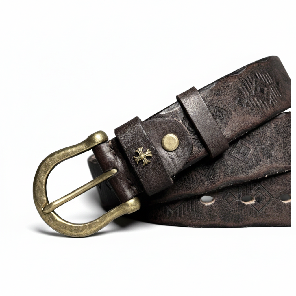 Heritage Edition Handcrafted Genuine Leather Belt Wide 3.8CM B75