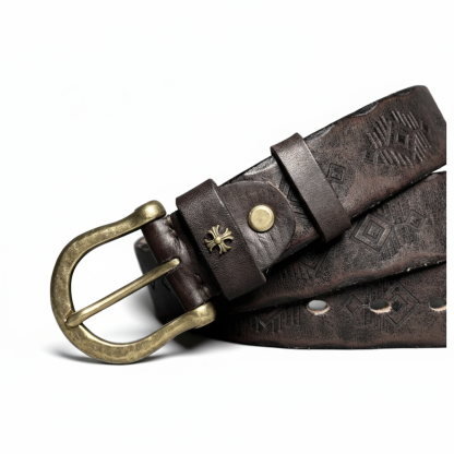 Heritage Edition Handcrafted Genuine Leather Belt Wide 3.8CM B75