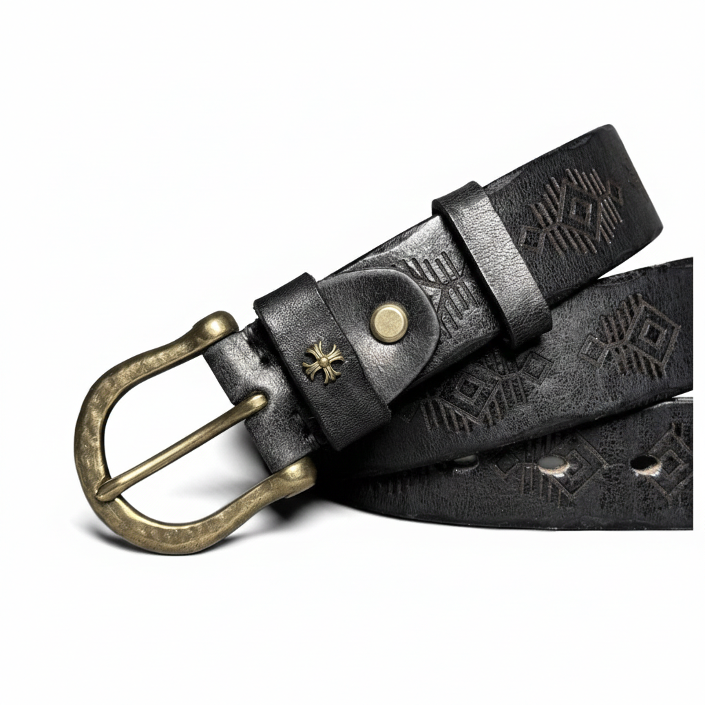 Heritage Edition Handcrafted Genuine Leather Belt Wide 3.8CM B75