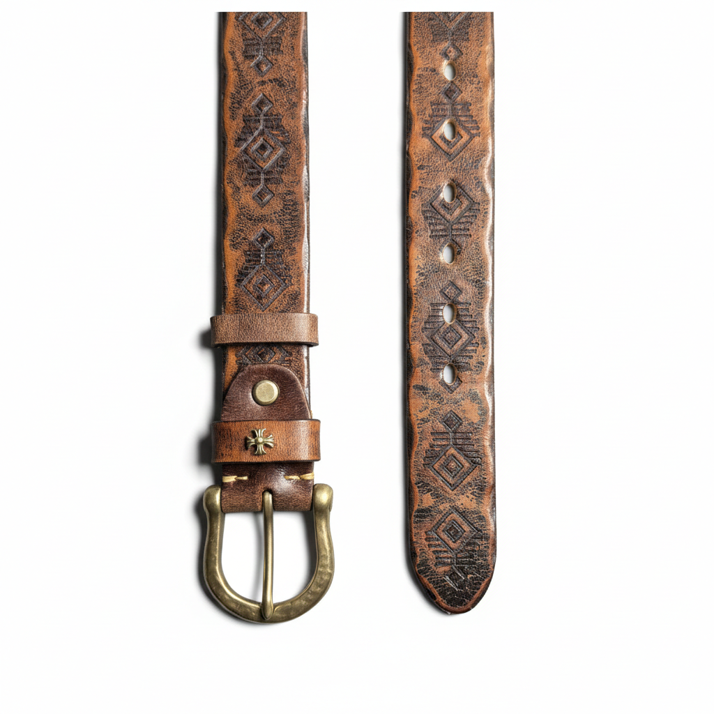 Heritage Edition Handcrafted Genuine Leather Belt Wide 3.8CM B75