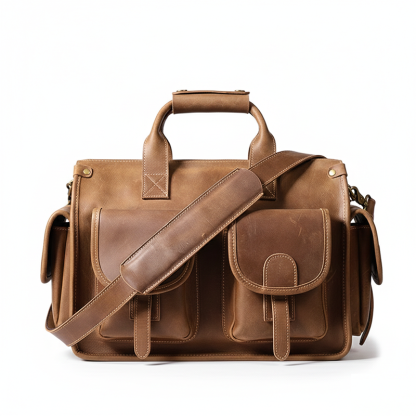 Genuine Leather Vintage Handbag Mailman Bag VB09