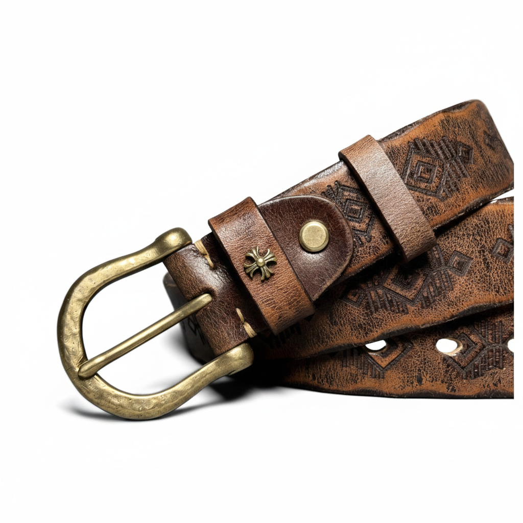 Heritage Edition Handcrafted Genuine Leather Belt Wide 3.8CM B75