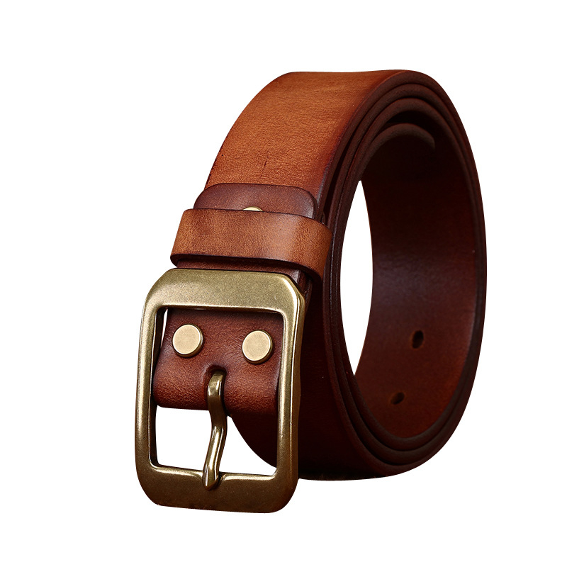 Vintage Genuine Leather Belt Wide 3.8CM B79-KKICO