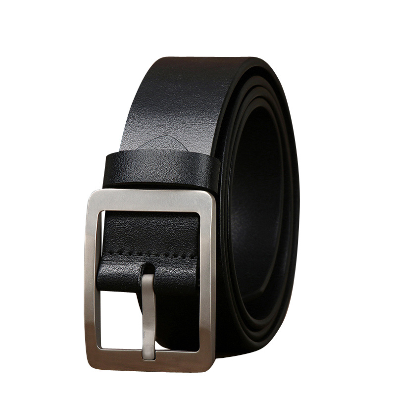 Leather Belt with Titanium Buckle – 3.8cm Wide