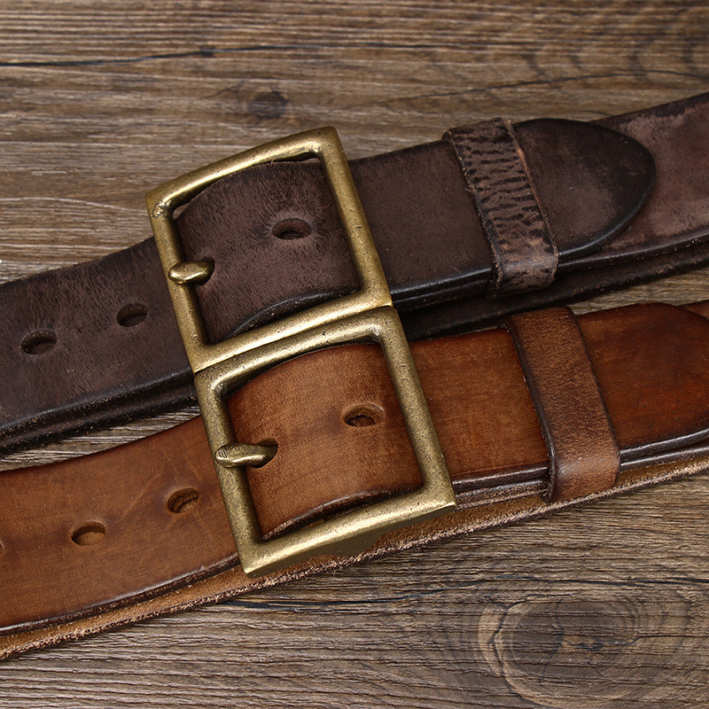 Washed Distressed Genuine Leather Belt Wide 3.8CM or 4.1CM B52