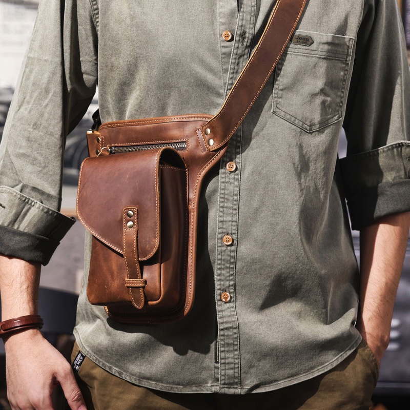 Vintage Genuine Leather Waist/Shoulder Bag VB45-KKICO
