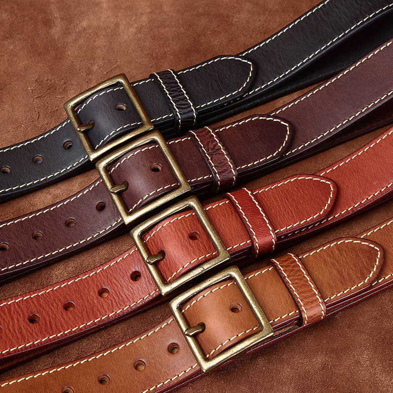 Vintage Casual Genuine Leather Belt Wide 4.3CM B87