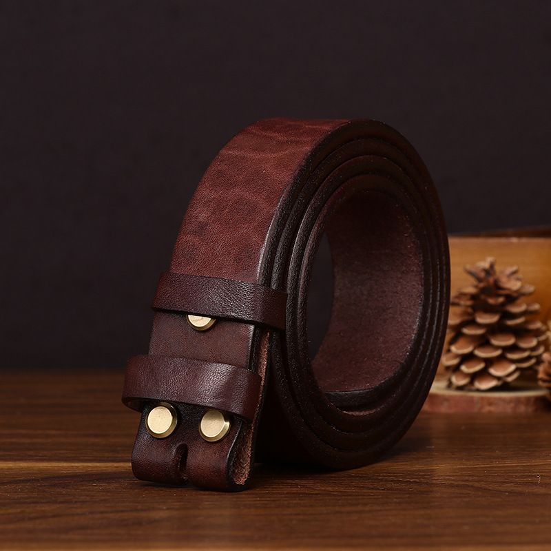 Heritage Buffalo Leather Belt Strap Wide 3.8CM B89