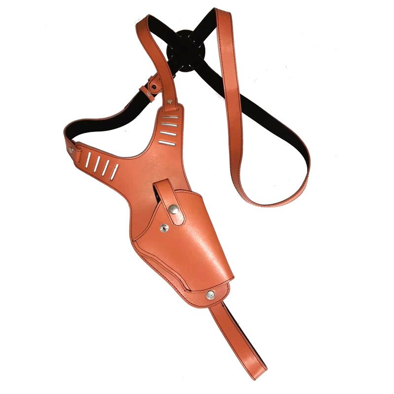 Adjustable Leather Gun Shoulder Holster for Men – Underarm Pistol Holster Harness