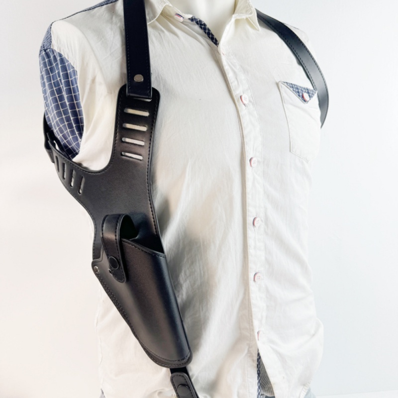 Adjustable Leather Gun Shoulder Holster for Men – Underarm Pistol Holster Harness