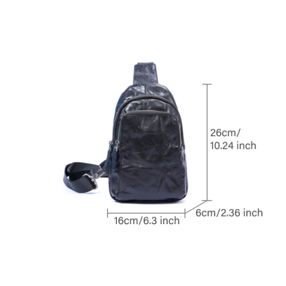 Vintage Genuine Leather Chest Bag VB12