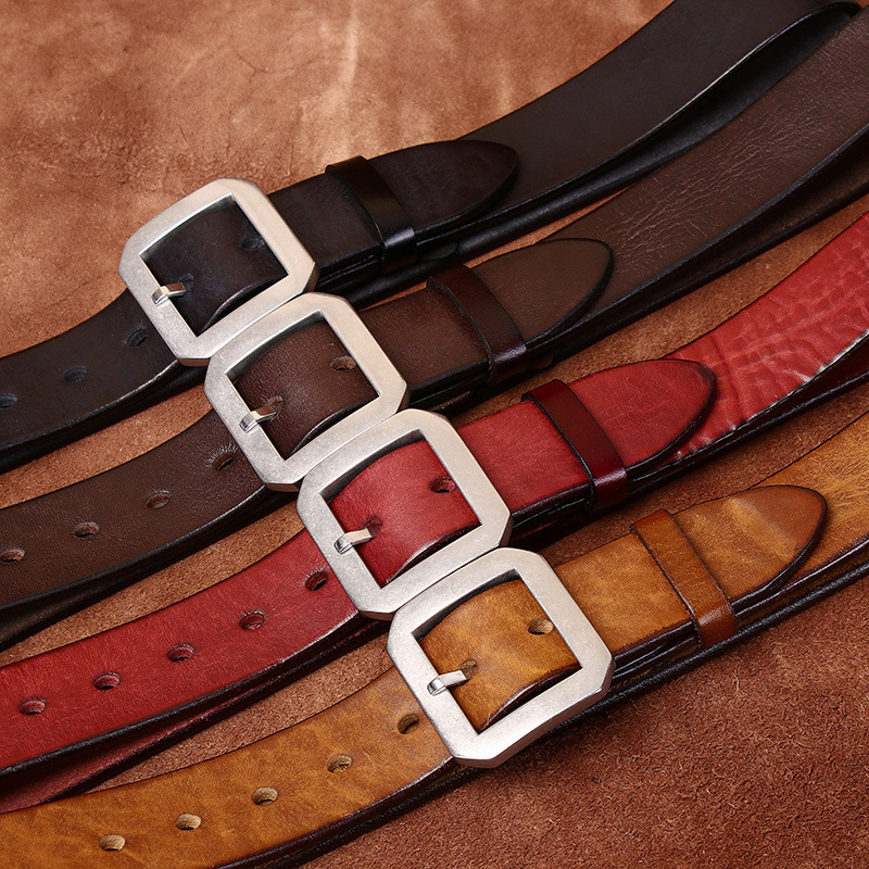 Vintage Genuine Leather Belt Wide 3.8CM B68