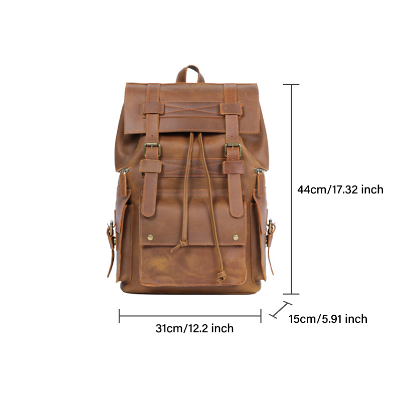 Vintage Genuine Leather Backpack VB39-KKICO