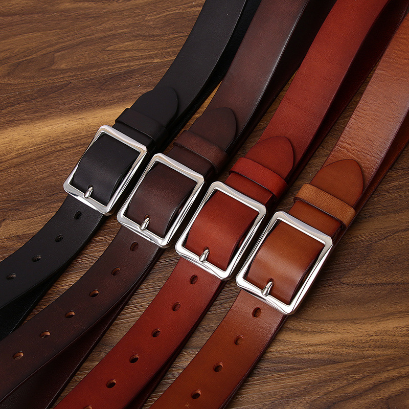 Vintage Genuine Leather Belt Wide 3.8CM B80-KKICO
