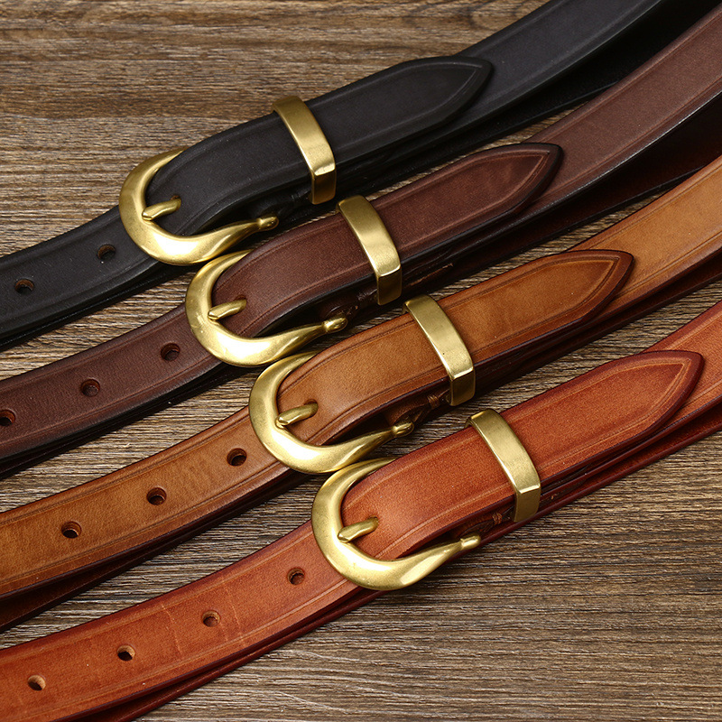 Vintage Genuine Leather Belt Wide 2.4CM B83-KKICO