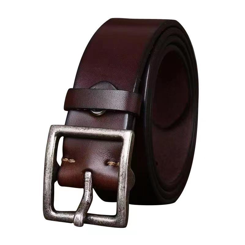 Vintage Casual Genuine Leather Belt Wide 4.3CM B86