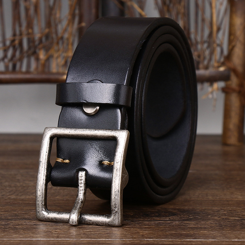 Vintage Casual Genuine Leather Belt Wide 4.3CM B86