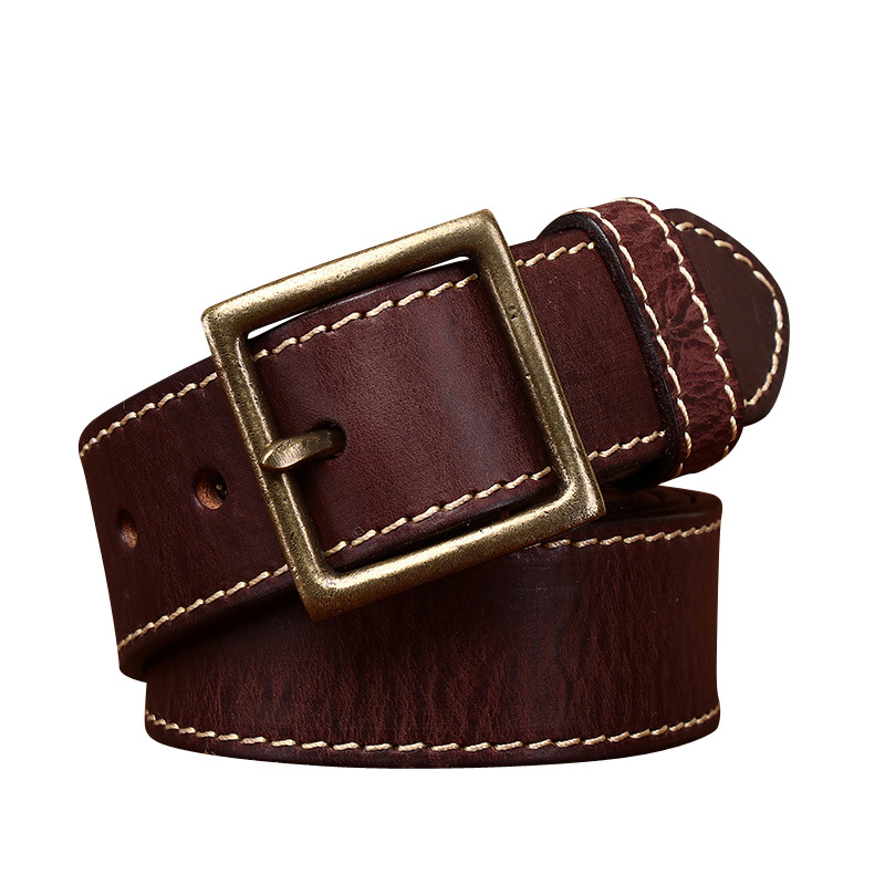 Vintage Casual Genuine Leather Belt Wide 4.3CM B87