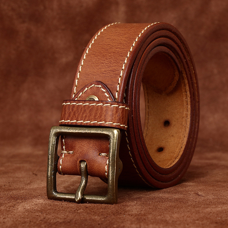 Vintage Casual Genuine Leather Belt Wide 4.3CM B87