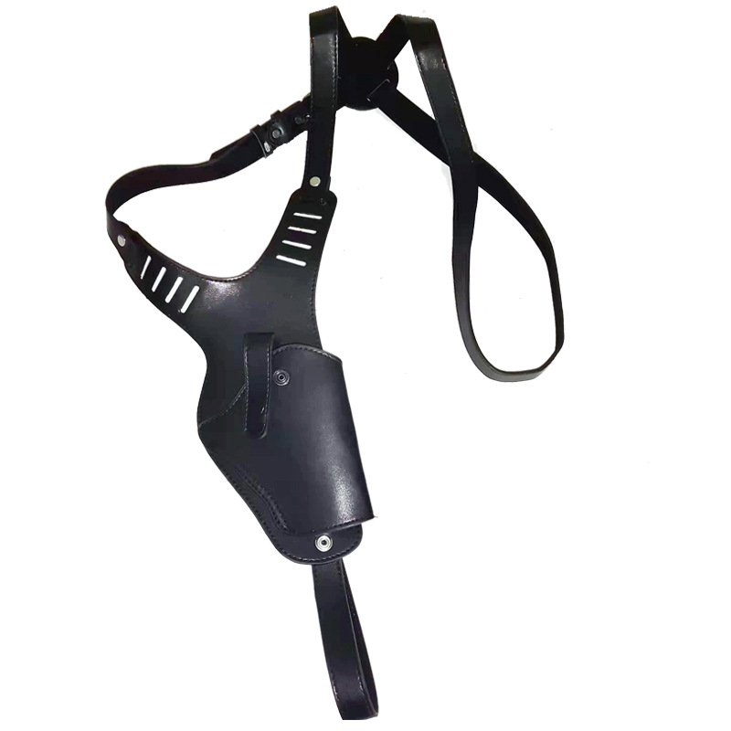 Adjustable Leather Gun Shoulder Holster for Men – Underarm Pistol Holster Harness