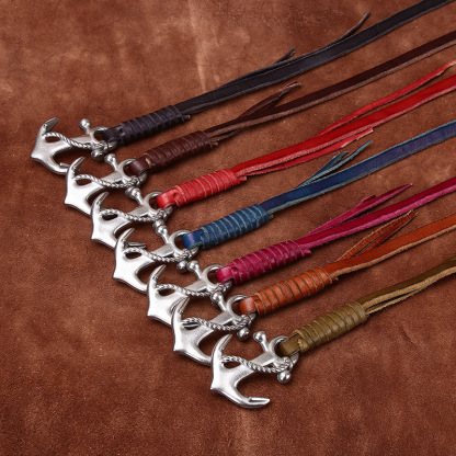 Ins-style Embossed Genuine Leather Belt 0.8cm Wide B28