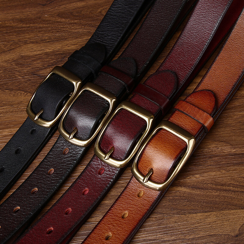Rustic Leather Everyday Belt Wide 3.3CM  B32