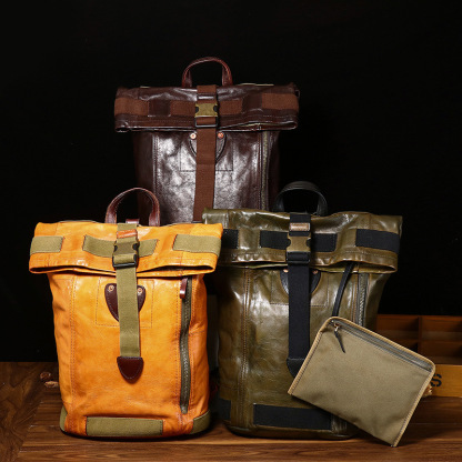 Vintage Genuine Leather Backpack