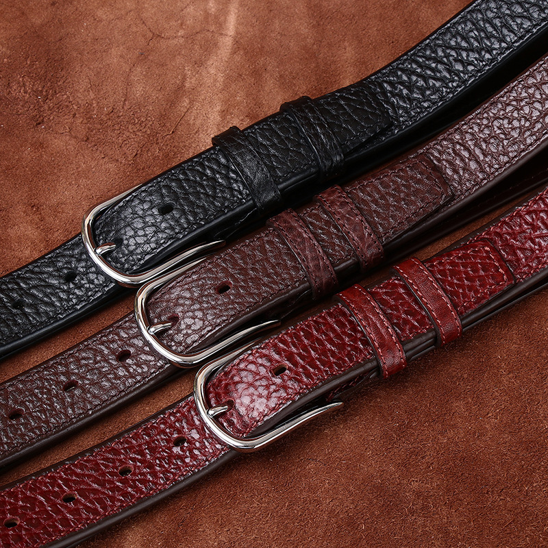 Reversible Genuine Leather Business Belt Wide 3.3CM B45