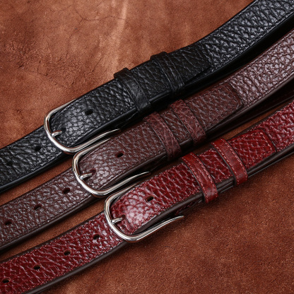 Reversible Genuine Leather Business Belt Wide 3.3CM B45