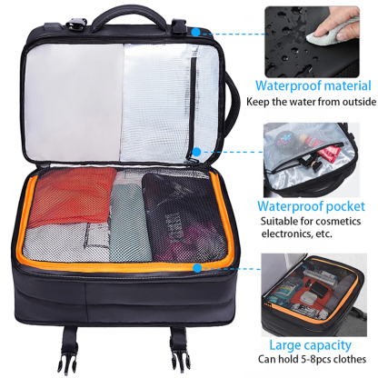 Pro-Carry Waterproof Expandable Backpack: Flight-Approved Travel Gear