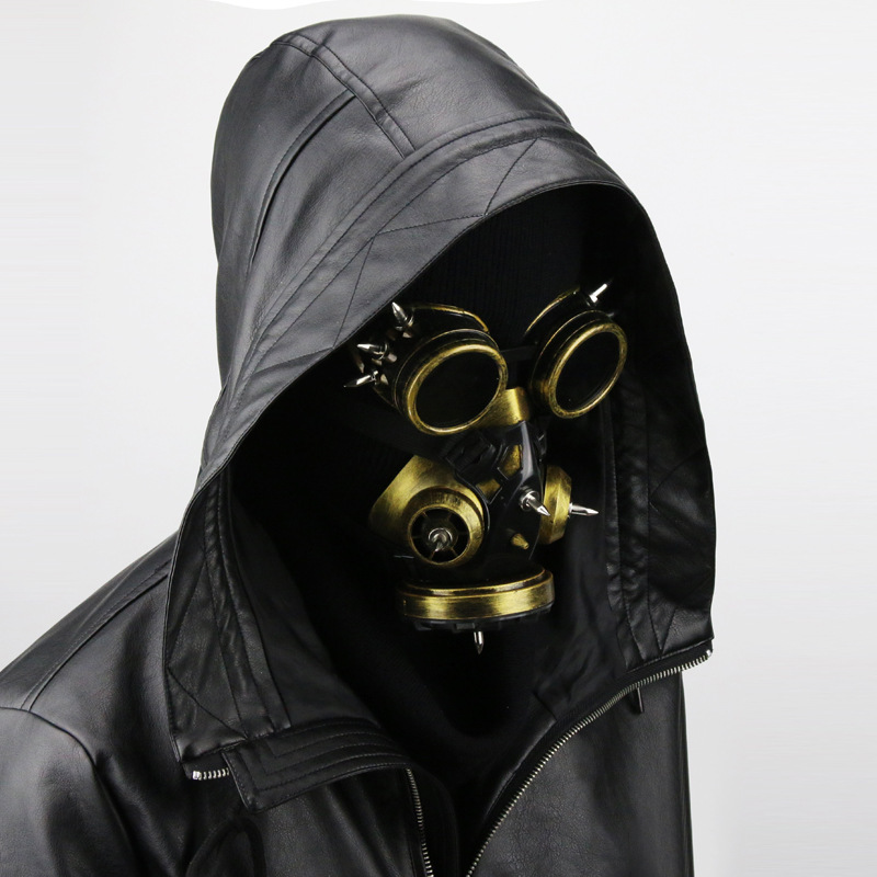 Steampunk Goggles and Gas Mask Costume Set for Halloween Cosplay