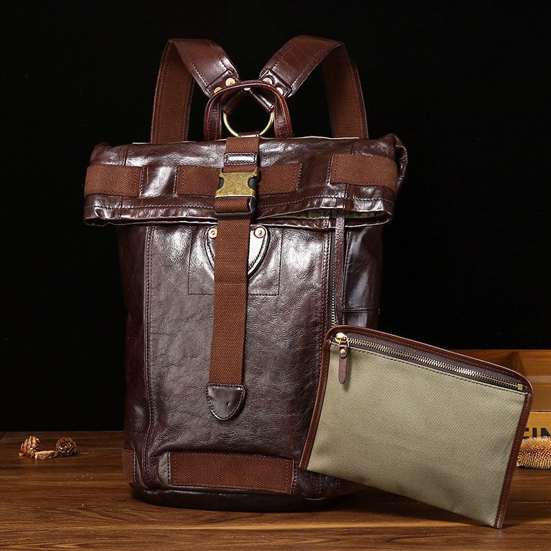Vintage Genuine Leather Backpack