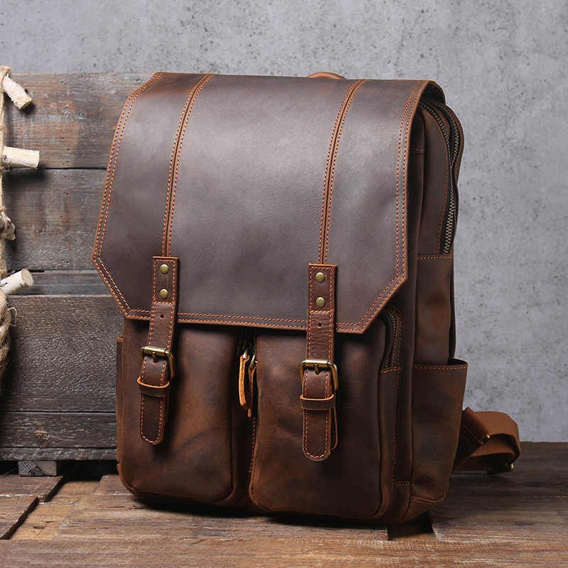 Vintage Genuine Leather Backpack VB02