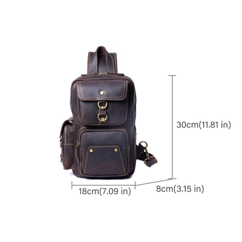 Vintage Genuine Leather Chest Bag VB11