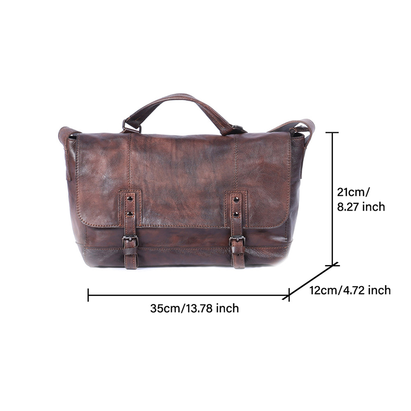 Genuine Leather Vintage Messenger Bag VB31