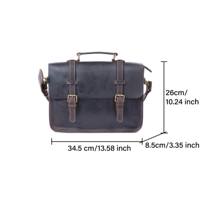 Genuine Leather Vintage Messenger Bag VB32