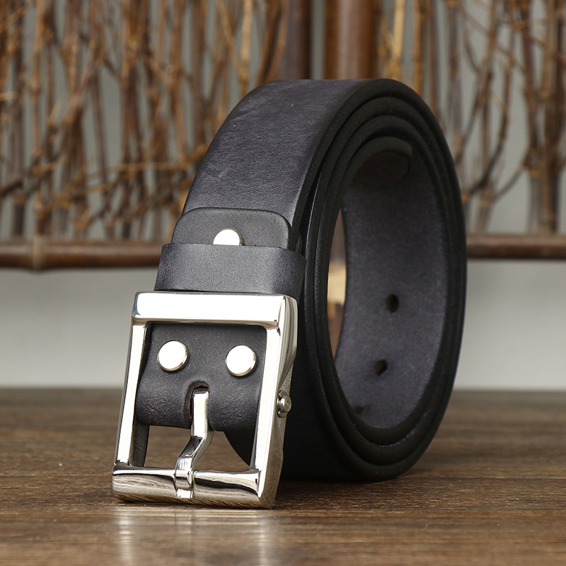 Vintage Genuine Leather Belt Wide 3.8CM B69-KKICO